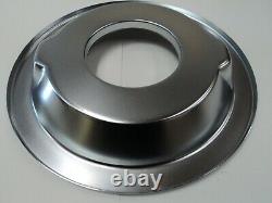 14 X 3 350 Logo Round Chrome Air Cleaner Assembly Drop Base Chevy SBC 350
