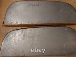 1949 1950 Chevrolet Fender Skirts 49 50 Chevy Rear Flush Mount USED Steel Pair