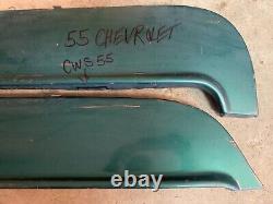1955 Chevrolet Fender Skirts Pair Steel Foxcraft Cws 55 Chevy Belair