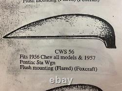1956 Chevrolet Fender Skirts 1957 Pontiac Station Wagon Steel Pair Used 56 Chevy
