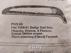 1960 1961 PLYMOUTH Fender Skirts Steel used Pair FOXCRAFT PWS-60 61 DODGE DART