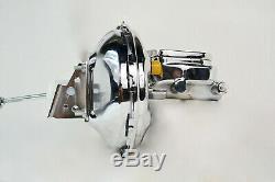 1964 1972 SBC Chevy 11 Chrome Brake Booster Flat Top Master Cylinder