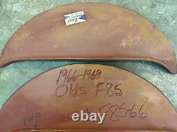 1966 1967 1968 1969 Oldsmobile Fender Skirts 66 F-85 Cutlass Foxcraft Steel Pair