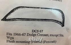 1966 1967 Dodge Coronet Fender Skirts Pair Steel Foxcraft Dcs 67 66 Dodge Mopar