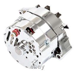 1 Wire Alternator For Chevy 110 Amp Chrome BBC SBC High Output 1959-1986 ADR0335