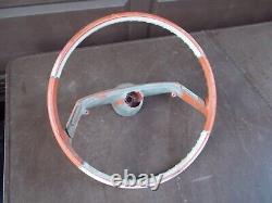 61 1961 Chevy Impala Factory Original Steering Wheel With Hairline Cracks