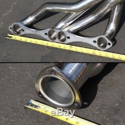 A/f/g Body Sbc Stainless Steel Clipster Header Exhaust For 64-88 Small Block V8