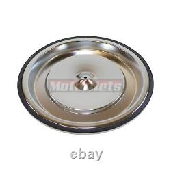 Air Cleaner Lid Fits Small Block Chevy 15-1/2 Diameter Chrome Top SBC 15-3/8