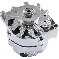 Alternator Chrome For Chevy BBC SBC 110Amp 1 Wire High Output RA00114 NEW