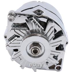 Alternator Chrome For Chevy BBC SBC 110Amp 1 Wire High Output RA00114 NEW