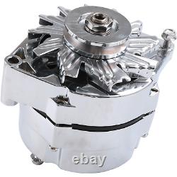 Alternator Chrome For Chevy BBC SBC 110Amp 1 Wire High Output RA00114 NEW