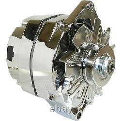 Alternator For Chrome BBC SBC Chevy 110 AMP 1 Wire High Output One Wire RA00114