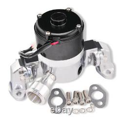 Aluminum Chrome 35 GPM High Flow Electric Water Pump For SBC 350 Chevy Engines