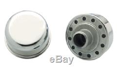 Chevy 283 327 305 350 400 small block short valve cover kit BOWTIE CHROME STEEL