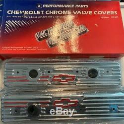 Chevy Bowtie Chrome Valve Covers -Small Block 1987+ 141-107 12355350