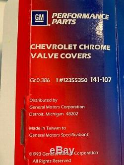 Chevy Bowtie Chrome Valve Covers -Small Block 1987+ 141-107 12355350