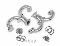 Chevy SBC 283 305 327 350 383 Ram Horn Header Set Chrome H64501C