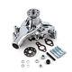 Chevy Sbc 350 High Volume Aluminum Long Water Pump Chrome