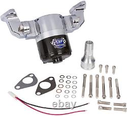 Chevy Small Block Electric Water Pump 35 GPM, Chrome Aluminum, 283, 327, 350
