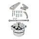 Chrome 120 Amp 1 Or 3 Wire Alternator & Polished Bracket Kit For Sbc Chevy 350