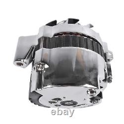 Chrome 160 AMP CS130 Alternator with Serpentine Pulley Fits GM Chevrolet SBC BBC