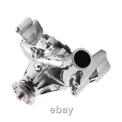 Chrome Long Water Pump High Volume Flow For Small Block Chevy 283 305 350 400