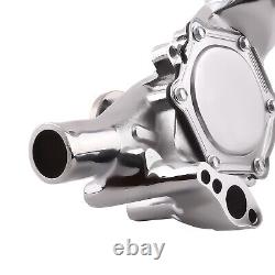 Chrome Long Water Pump High Volume Flow For Small Block Chevy 283 305 350 400