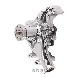 Chrome Long Water Pump High Volume Flow For Small Block Chevy 283 305 350 400