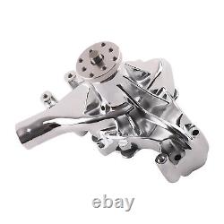 Chrome Long Water Pump High Volume Flow For Small Block Chevy 283 305 350 400