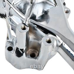 Chrome Long Water Pump High Volume Flow SBC Small Block Chevy 283 305 350 400