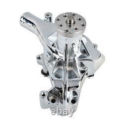 Chrome Long Water Pump High Volume For SBC Small Block Chevy 283 305 350 400