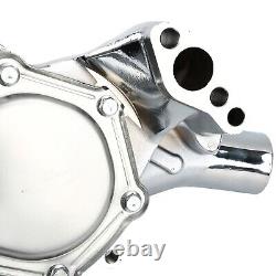 Chrome Long Water Pump High Volume For SBC Small Block Chevy 283 305 350 400