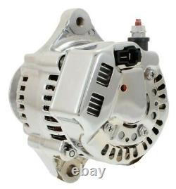 Chrome Mini Alternator Self Excited 1-Wire for Chevy Hot Rod Street Rod SBC BBC