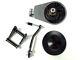 Chrome Saginaw Power Steering Pump With Black Bracket & Pulley Kit, Fits Chevy Sbc