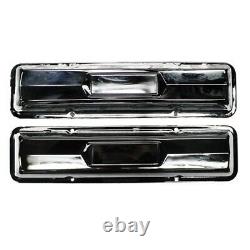Chrome Small Block Chevy Valve Covers, Pair