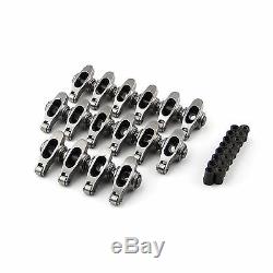 Engine Pro Chevy Sbc 305 350 383 Steel Roller Rocker Arms 1.5 7/16 Hd Trunions