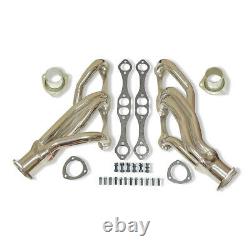 For 64-77 Small Block Chevy SBC 283 305 350 Clipster Exhaust Headers Chrome