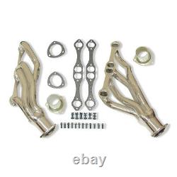 For 64-77 Small Block Chevy SBC 283 305 350 Clipster Exhaust Headers Chrome