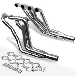 For 67-74 Chevy SBC Small Block V8 LS1-LS6 LSX S. Steel Long Tube Exhaust Header