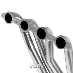 For 67-74 Sbc V8 Ls1-ls6 Swap Stainless Long Tube Exhaust Manifold Header+gasket