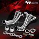 For 77-84 Gm Chevy Rounded-line Sbc V8 Stainless Exhaust Manifold Header+gaskets
