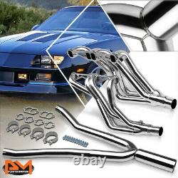 For 82-92 Chevy Camaro SBC 5.0/5.7 S. S Long Tube Exhaust Header Manifold+Y-Pipe