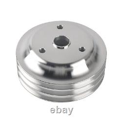 For Chevy SBC 350 LWP High Volume Long Water Pump & 2/3 Groove Crankshaft Pulley