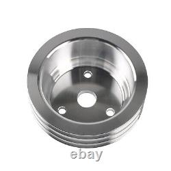 For Chevy SBC 350 LWP High Volume Long Water Pump & 2/3 Groove Crankshaft Pulley