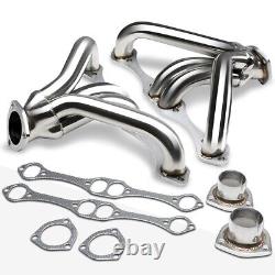 For Chevy SBC Small Block V8 262-400 Angle Plug Hugger Exhaust Header Manifold