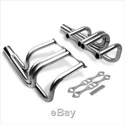 For Chevy SBC V8 265-400 T-Bucket Street Rod Stainless Exhaust Header Manifold