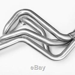 For Chevy Sbc 267-400 V8 Stainless Steel Long Tube Header Exhaust Manifold 70-87