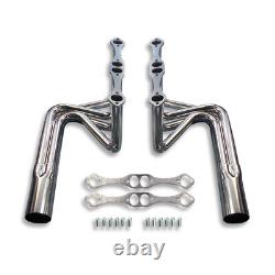 For Chevy Small Block SBC V8 Chrome T Bucket Sprint Roadster Headers