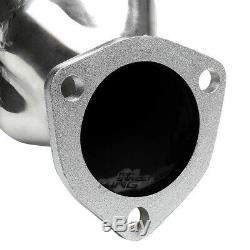 For Chevy Small Block Sbc Hugger 262-400 302 V8 Angle Plug Head Tight Fit Header