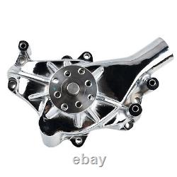 For SBC Small Block Chevy 283 305 350 Chrome High Volume Long Water Pump LWP